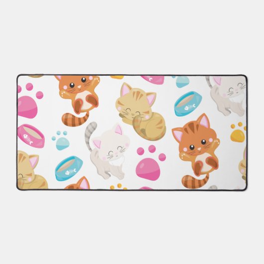 Muster von Katzen, Niedlichen Katzen, Kätzchen, Kä Schreibtischunterlage (Vorderseite)