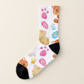 Muster von Katzen, Niedlichen Katzen, Kätzchen, Kä Socken (Links - Außen)
