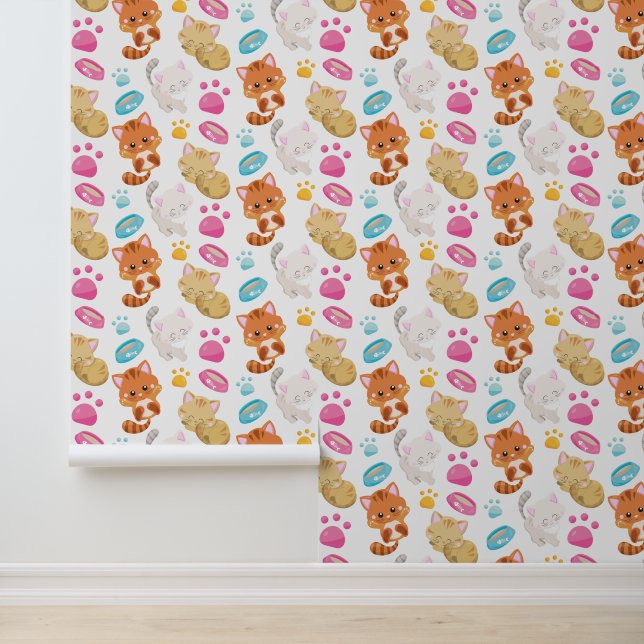 Muster von Katzen, Niedlichen Katzen, Kätzchen, Kä Tapete (Anwendung)