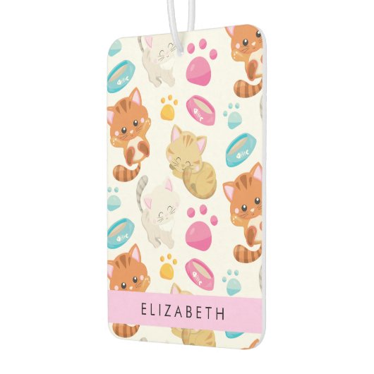 Muster von Katzen, Niedlichen Katzen, Kitty, Pfote Autolufterfrischer (Links)