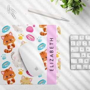 Muster von Katzen, Niedlichen Katzen, Kitty, Pfote Mousepad