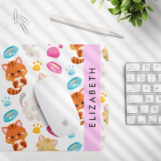 Muster von Katzen, Niedlichen Katzen, Kitty, Pfote Mousepad