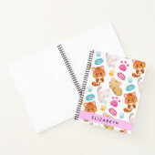 Muster von Katzen, Niedlichen Katzen, Kitty, Pfote Notizblock (Innenseite)