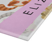 Muster von Katzen, Niedlichen Katzen, Kitty, Pfote Schneidebrett (Ecke)