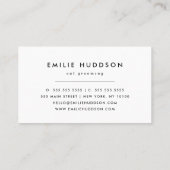 Muster von Katzen, Tierladen, Katzen-Sitter, Katze Visitenkarte (Rückseite)