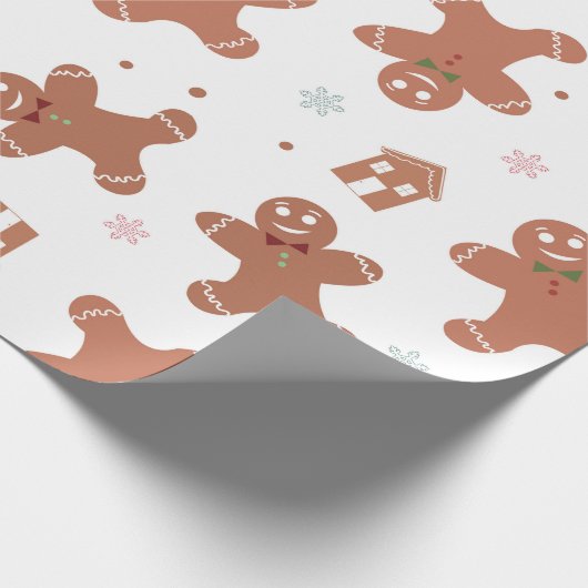 Muster von Lebkuchengebäck Geschenkpapier (Ecke)