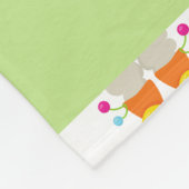 Muster von Llamas, Alpacas, Kaktus, Ihr Name Fleecedecke (Ecke)