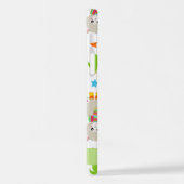 Muster von Llamas, Alpacas, Kaktus, Ihr Name iPhone Hülle (Linke Seite)