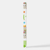 Muster von Llamas, Alpacas, Kaktus, Ihr Name iPhone Hülle (Rechte Seite)