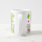 Muster von Llamas, Alpacas, Kaktus, Ihr Name Jumbo-Tasse (Rückseite)