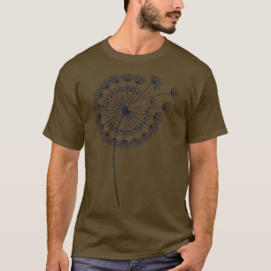 Muster von Lüstern Naturkunde zeichnend Design T-Shirt