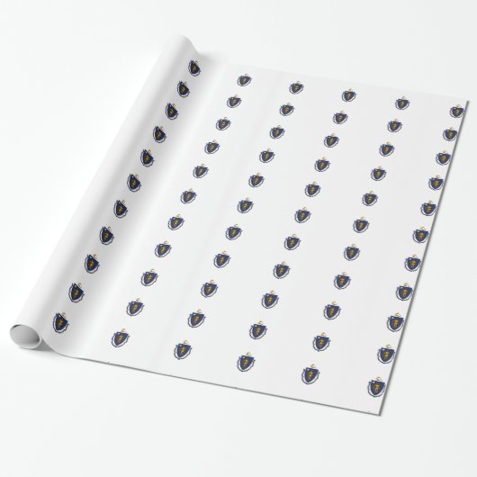 Muster von Massachusetts Geschenkpapier (Ungerollt)