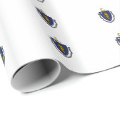 Muster von Massachusetts Geschenkpapier (Rolleneckpunkt)