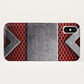 Muster von Metallplatten Case-Mate iPhone Hülle (Rückseite (Horizontal))