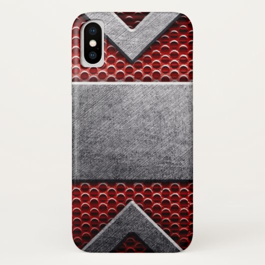 Muster von Metallplatten Case-Mate iPhone Hülle (Rückseite)