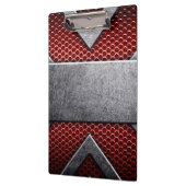 Muster von Metallplatten Klemmbrett (Links)