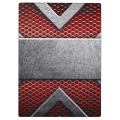 Muster von Metallplatten Klemmbrett (Rückseite)