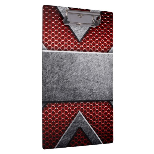 Muster von Metallplatten Klemmbrett (Rechts)