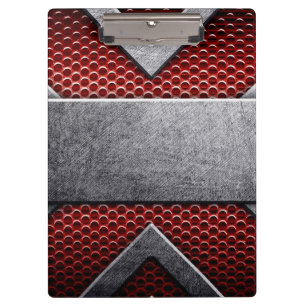 Muster von Metallplatten Klemmbrett