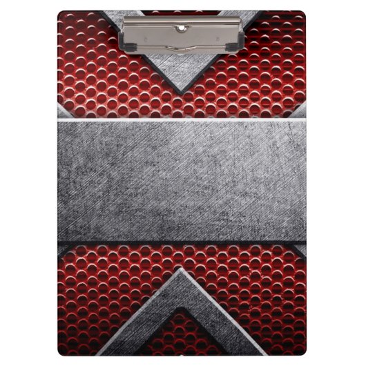 Muster von Metallplatten Klemmbrett (Vorderseite)