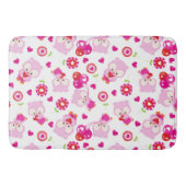 Muster von Ölen, Niedlichen Ölen, rosa Ölen, Herz Badematte (Vorderseite)