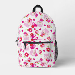 Muster von Ölen, Niedlichen Ölen, rosa Ölen, Herz Bedruckter Rucksack