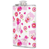 Muster von Ölen, Niedlichen Ölen, rosa Ölen, Herz Flachmann (Links)