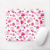 Muster von Ölen, Niedlichen Ölen, rosa Ölen, Herz Mousepad (Mit Mouse)