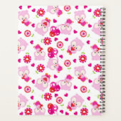 Muster von Ölen, Niedlichen Ölen, rosa Ölen, Herz Planer (Rückseite)