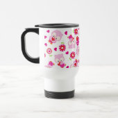 Muster von Ölen, Niedlichen Ölen, rosa Ölen, Herz Reisebecher (Links)