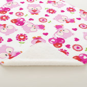 Muster von Ölen, Niedlichen Ölen, rosa Ölen, Herz Sherpadecke (3/4)