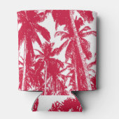 Muster von Palmen in einem posterisierten Design Dosenkühler (Rückseite)