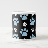 Muster von Paws, blauen Paws, Hundeschlitten, Ihr  Jumbo-Tasse (Vorderseite)