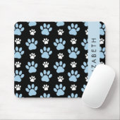 Muster von Paws, blauen Paws, Hundeschlitten, Ihr Mousepad (Mit Mouse)