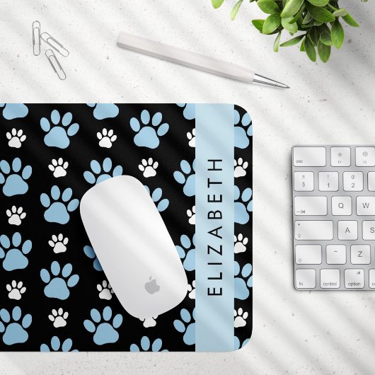 Muster von Paws, blauen Paws, Hundeschlitten, Ihr Mousepad