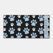 Muster von Paws, blauen Paws, Hundeschlitten, Ihr Schreibtischunterlage (Vorderseite)