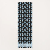 Muster von Paws, blauen Paws, Hundeschlitten, Ihr Yogamatte (Vorderseite)