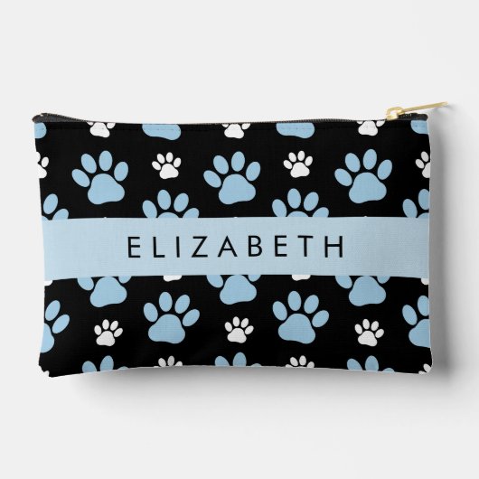 Muster von Paws, blauen Paws, Hundeschlitten, Ihr Zubehörtasche (Rückseite)