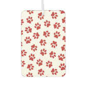 Muster von Paws, Hundebahnen, roten Pfoten Autolufterfrischer (Vorderseite)
