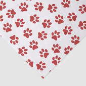 Muster von Paws, Hundebahnen, roten Pfoten Seidenpapier (Ausschnitt)