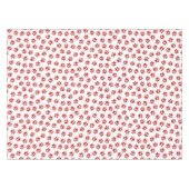 Muster von Paws, Hundebahnen, roten Pfoten Tischdecke (Vorderseite (Horizontal))