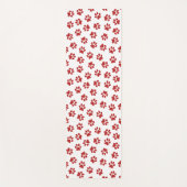 Muster von Paws, Hundebahnen, roten Pfoten Yogamatte (Vorderseite)