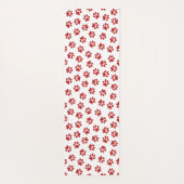 Muster von Paws, Hundebahnen, roten Pfoten Yogamatte (Rückseite)