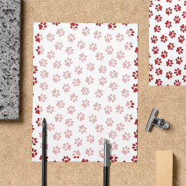 Muster von Paws, Hundebügen, Katzen, roten Paws