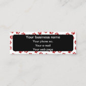 Muster von Paws, Hundebügen, Katzen, roten Paws Mini Visitenkarte (Vorderseite)