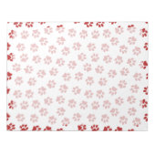 Muster von Paws, Hundebügen, Katzen, roten Paws Notizblock (Vorderseite)