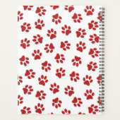 Muster von Paws, Hundebügen, Katzen, roten Paws Planer (Rückseite)