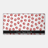 Muster von Paws, Hundebügen, Katzen, roten Paws Schreibtischunterlage (Vorderseite)