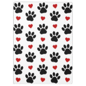 Muster von Paws, Hundepfägen, schwarzen Paws, rote Klemmbrett (Rückseite)