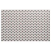 Muster von Paws, Hundepfägen, schwarzen Paws, rote Stoff (Yard (91,4 cm))